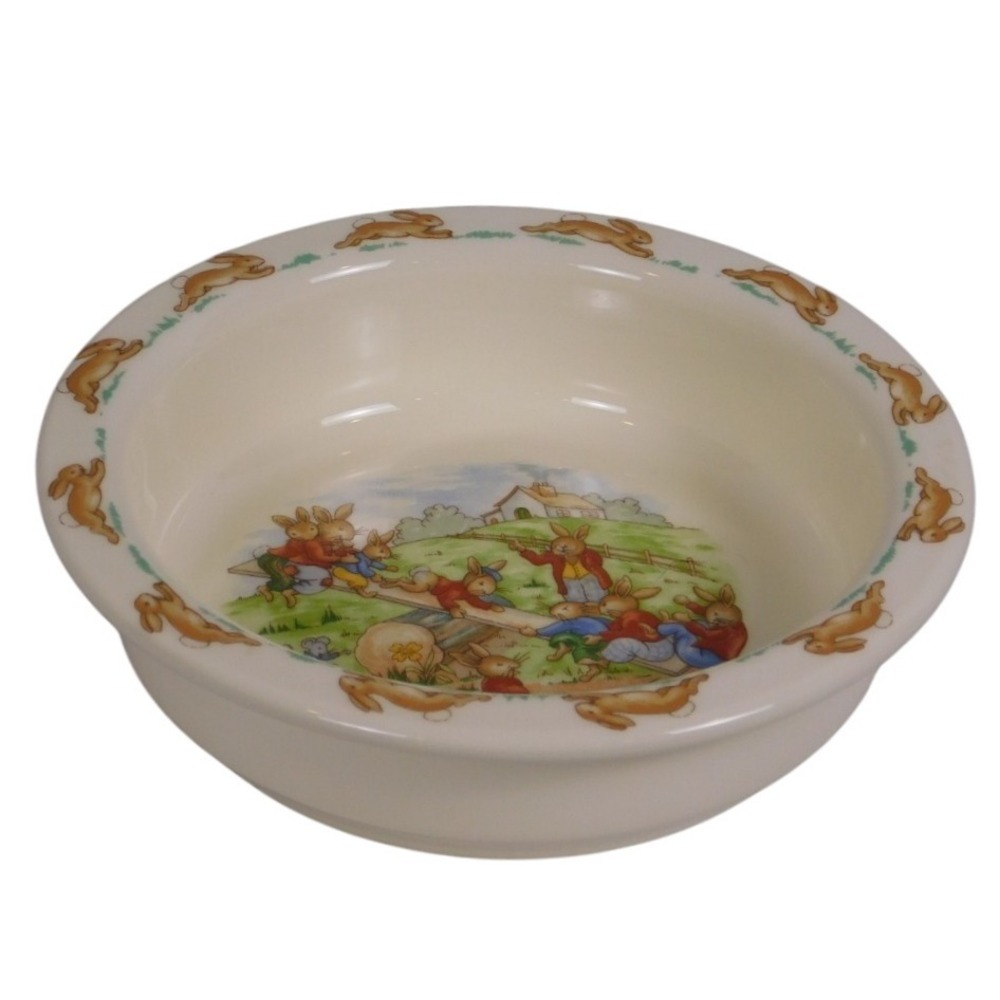 Vintage Royal Doulton Bunnykins 1936 Childrens Bone China Bowl Golden Jubilee